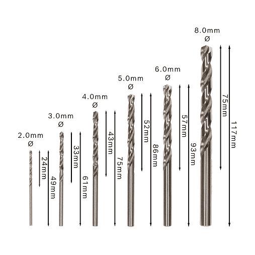 Conjunto de brocas para metal PRO Metal HSS-G (6 unids) BOSCH  3
