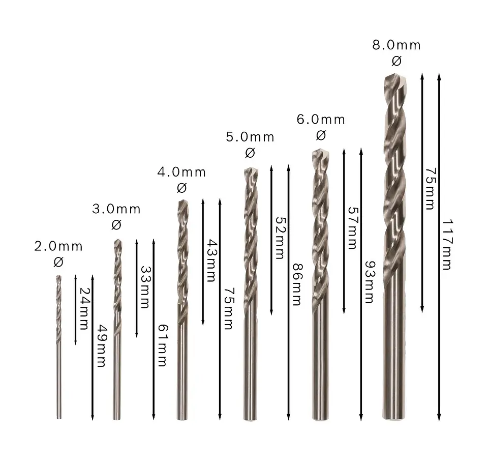 Conjunto de brocas para metal PRO Metal HSS-G (6 unids) BOSCH  3