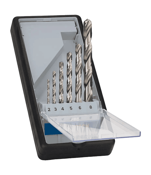 Conjunto de brocas para metal PRO Metal HSS-G (6 unids) BOSCH 