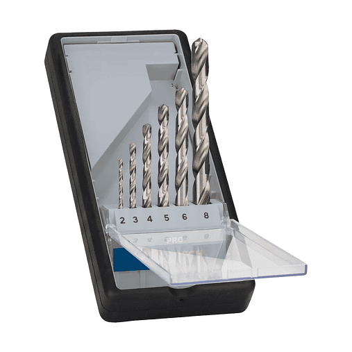 Conjunto de brocas para metal PRO Metal HSS-G (6 unids) BOSCH  1