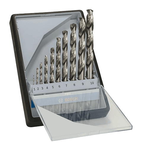 Conjunto de brocas para metal PRO Metal HSS-G (10 unids) BOSCH