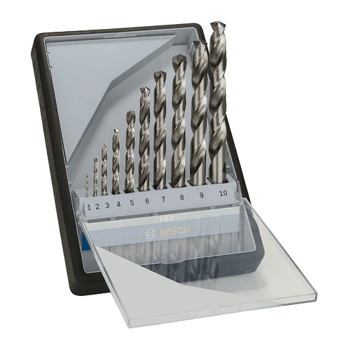Conjunto de brocas para metal PRO Metal HSS-G (10 unids) BOSCH 1