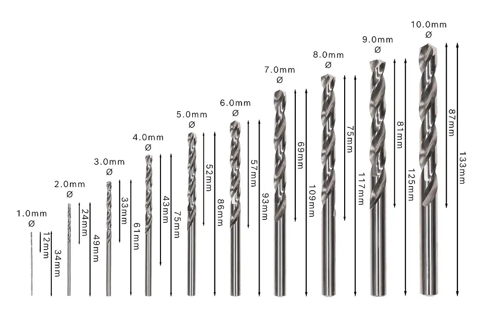 Conjunto de brocas para metal PRO Metal HSS-G (10 unids) BOSCH 3