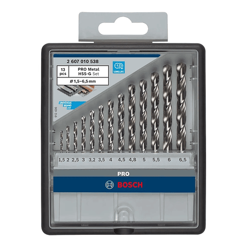 Conjunto de brocas para metal PRO Metal HSS-G (13 unids) BOSCH  5