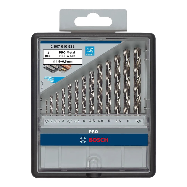 Conjunto de brocas para metal PRO Metal HSS-G (13 unids) BOSCH  5