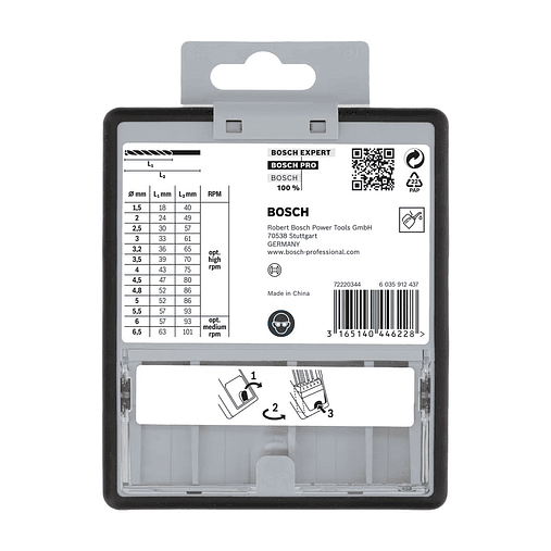 Conjunto de brocas para metal PRO Metal HSS-G (13 unids) BOSCH  4