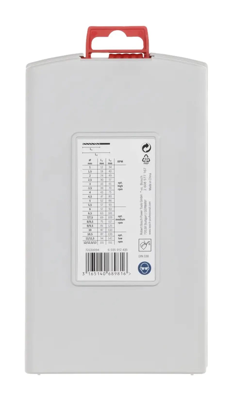 Conjunto de brocas para metal PRO Metal HSS-G (25 unids) BOSCH 5