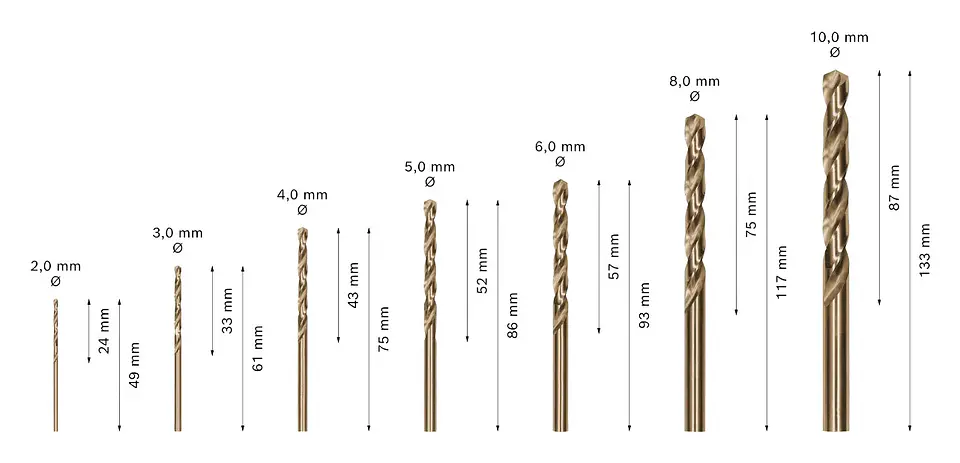 Conjunto de brocas para metal PRO Metal HSS-G (7 unids) BOSCH 3