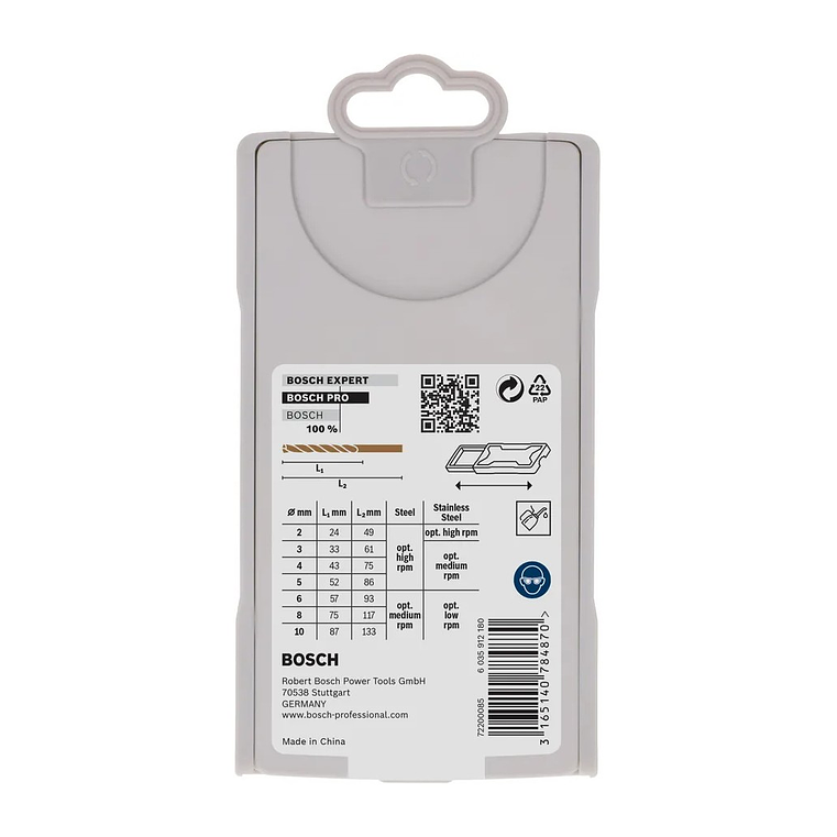 Conjunto de brocas para metal PRO Metal HSS-G (7 unids) BOSCH 4