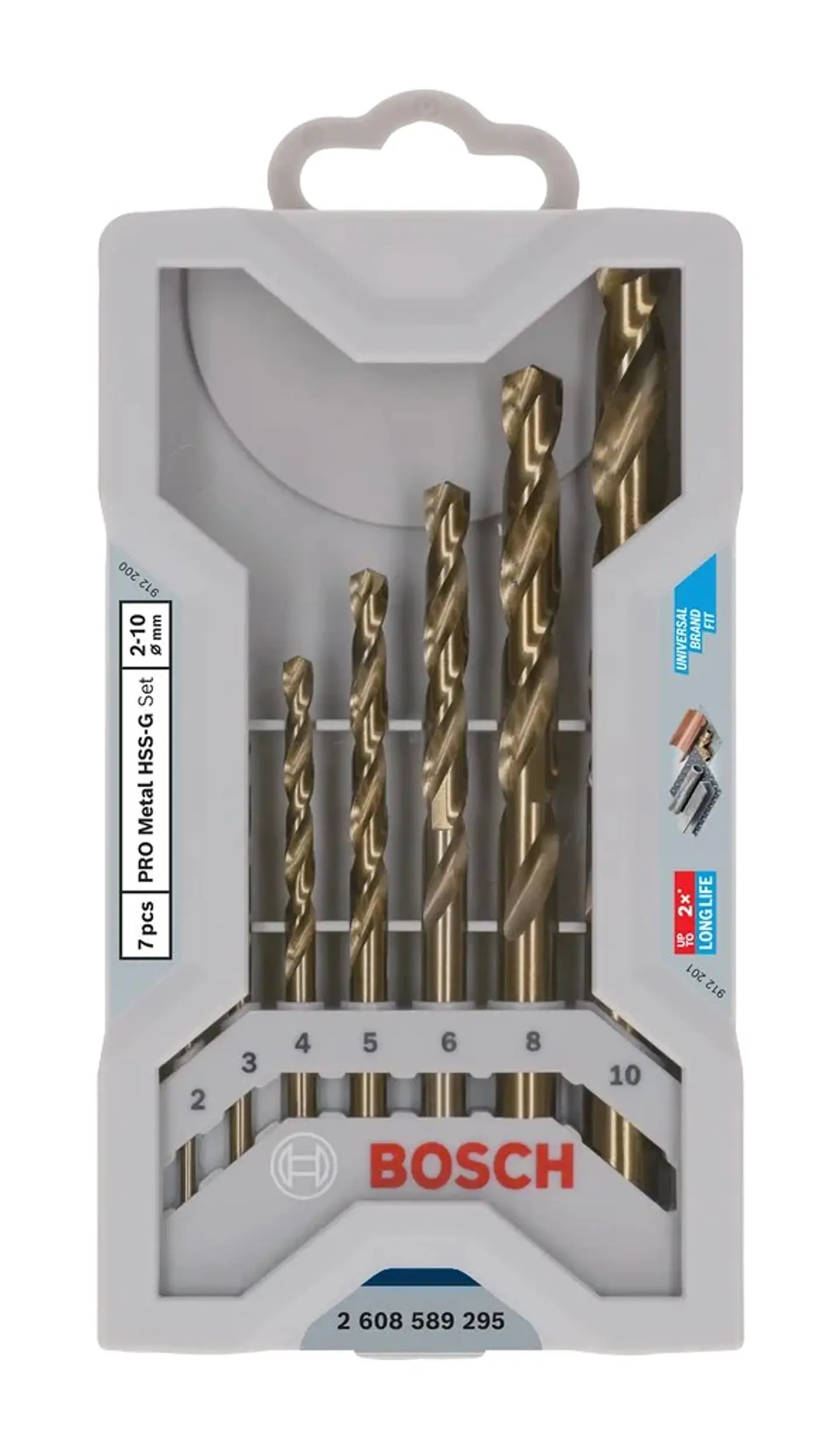 Conjunto de brocas para metal PRO Metal HSS-G (7 unids) BOSCH 1