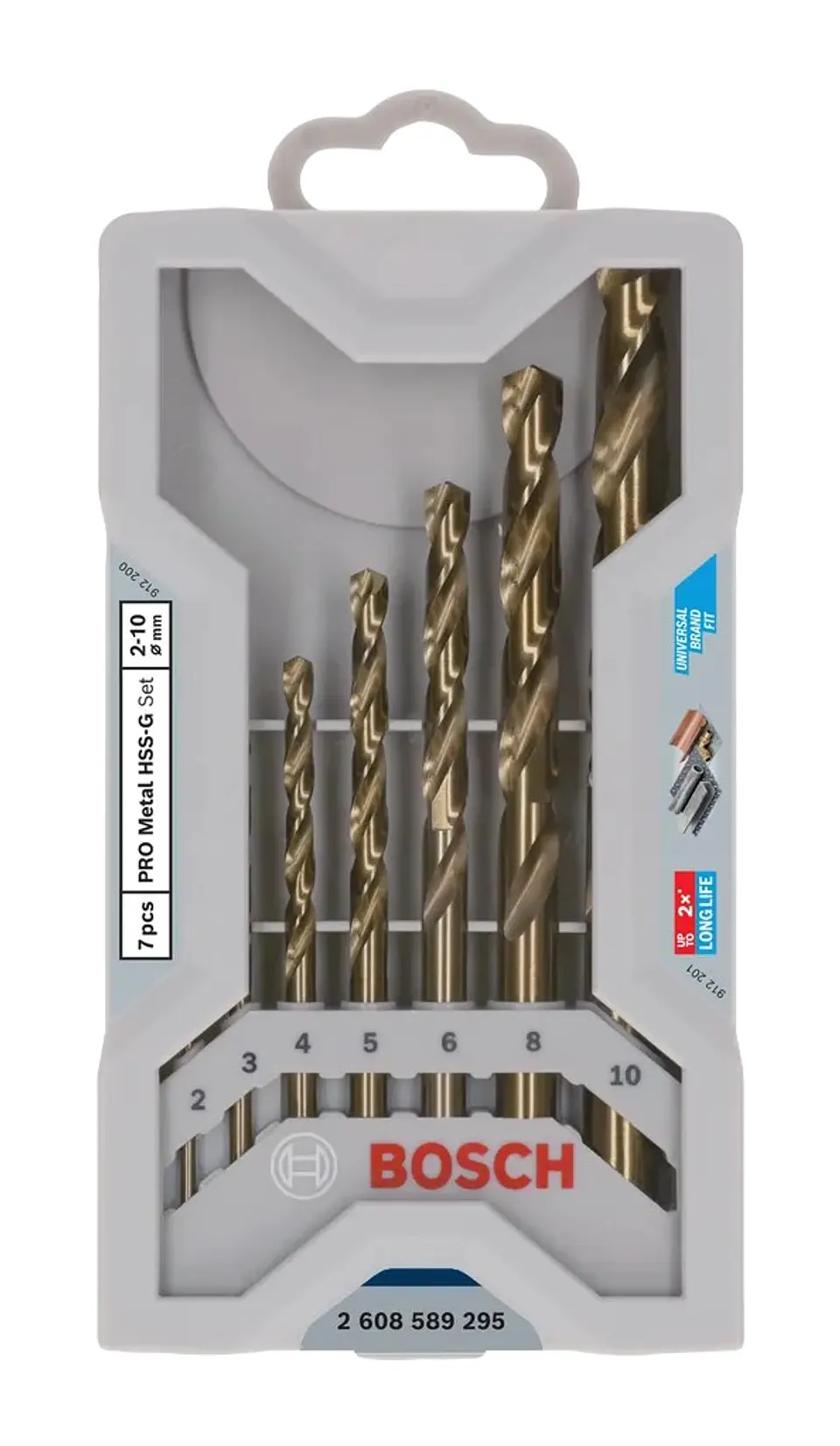 Conjunto de brocas para metal PRO Metal HSS-G (7 unids) BOSCH 1
