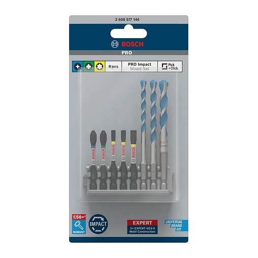 PRO Impact Mixed Set (8 unids) BOSCH  3