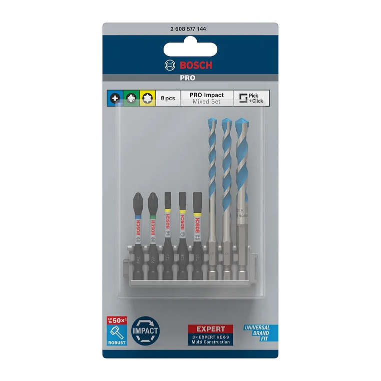 PRO Impact Mixed Set (8 unids) BOSCH  3