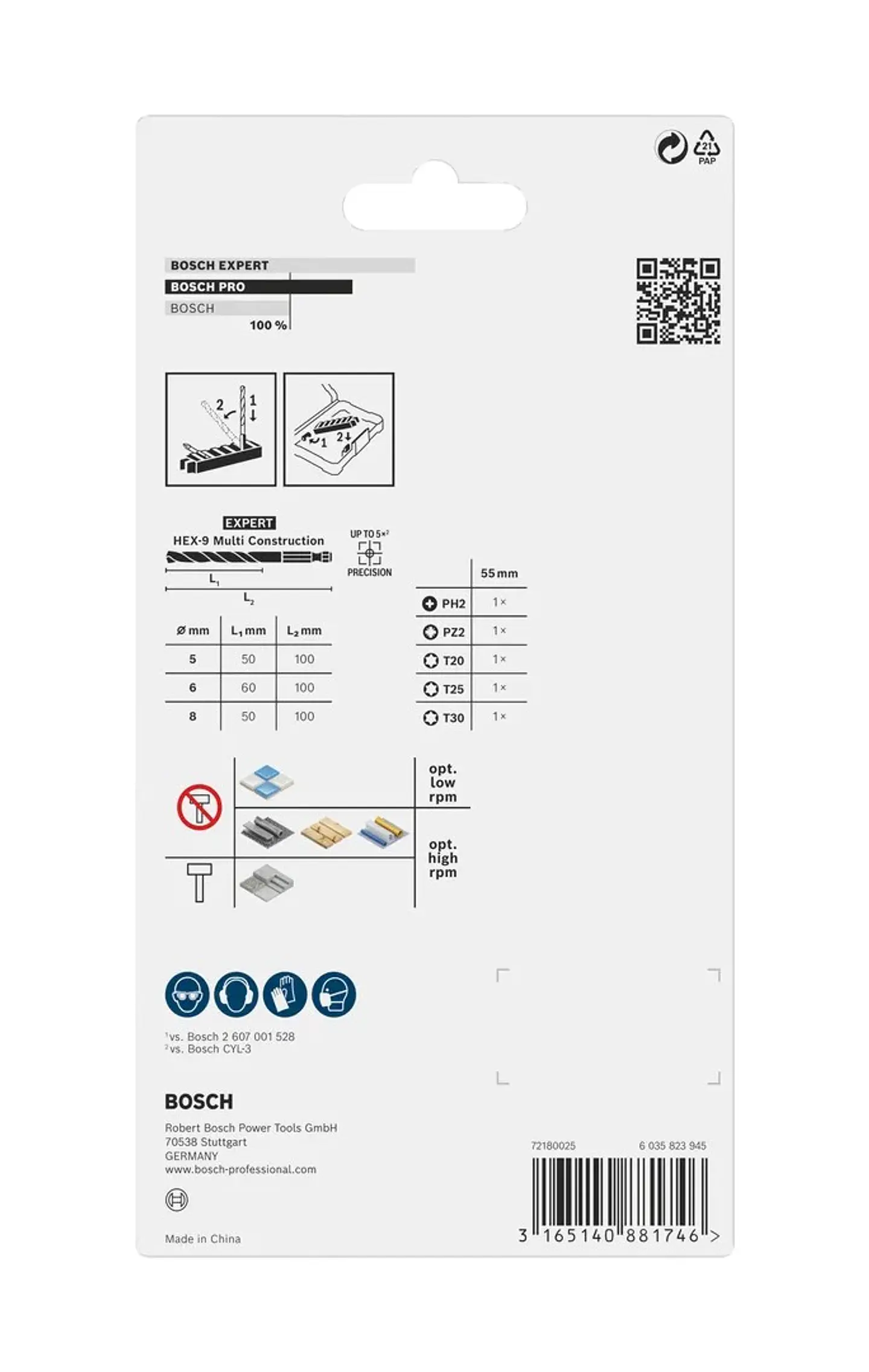 PRO Impact Mixed Set (8 unids) BOSCH  4