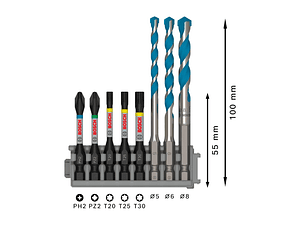 PRO Impact Mixed Set (8 unids) BOSCH 
