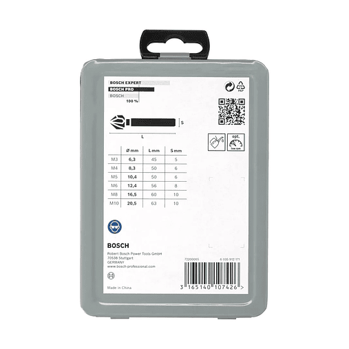 Conjunto de brocas para escareador PRO Soft Metal HSS (6 unids) BOSCH  4