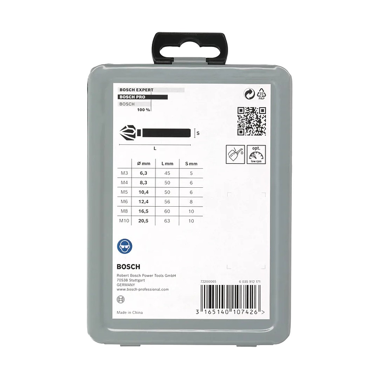 Conjunto de brocas para escareador PRO Soft Metal HSS (6 unids) BOSCH  4