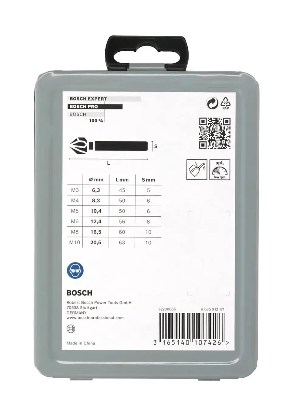Conjunto de brocas para escareador PRO Soft Metal HSS (6 unids) BOSCH  4