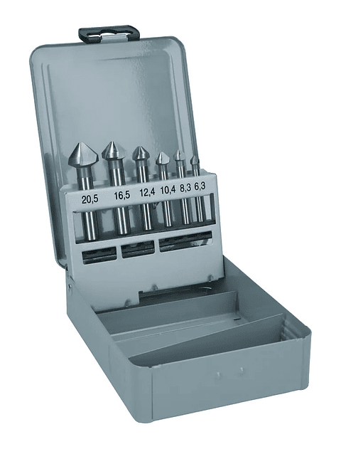 Conjunto de brocas para escareador PRO Soft Metal HSS (6 unids) BOSCH 