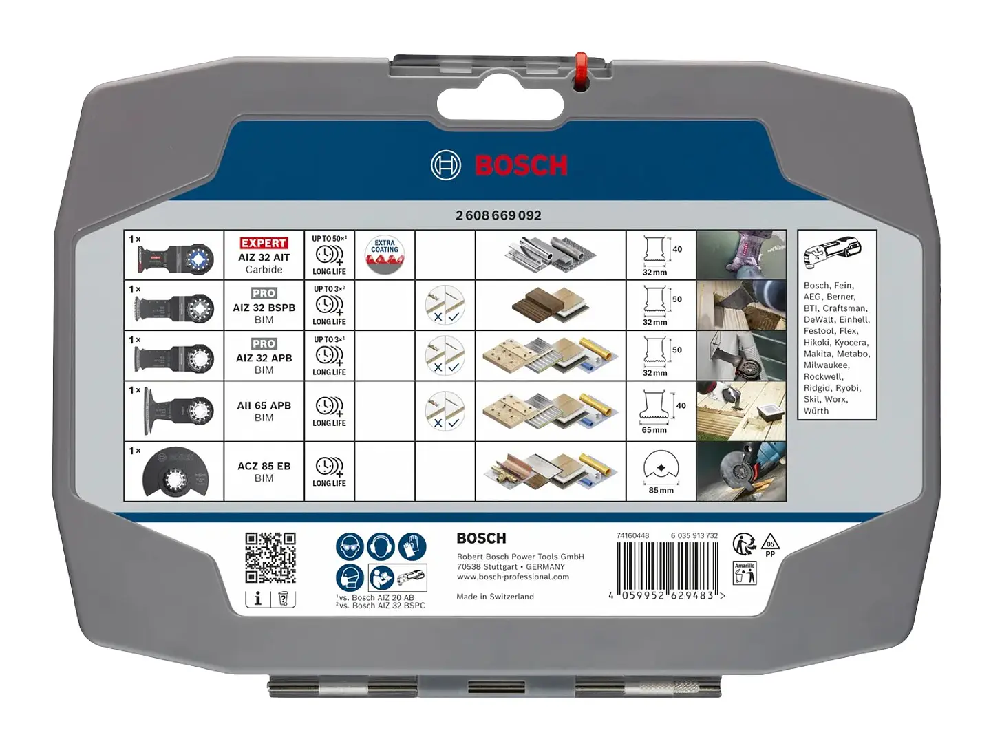 Conjunto de corte (5 unids) BOSCH  3