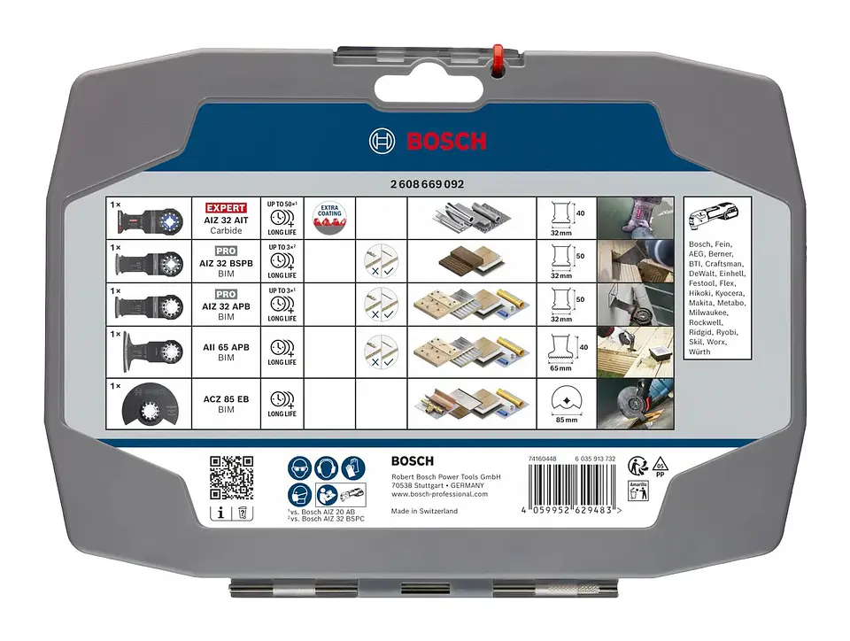 Conjunto de corte (5 unids) BOSCH  3