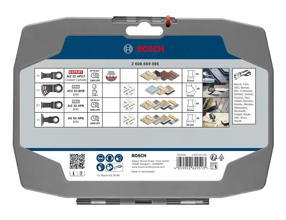 Conjunto para eletricistas e gesso-cartonado (5 unids) BOSCH  3