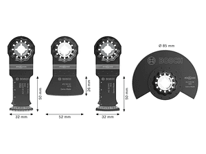 Conjunto de pavimentos e acessórios (4 unids) BOSCH 