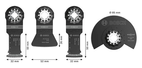 Conjunto de pavimentos e acessórios (4 unids) BOSCH 