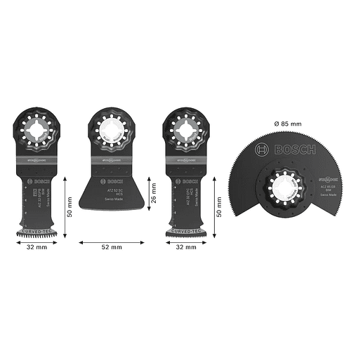 Conjunto de pavimentos e acessórios (4 unids) BOSCH  2