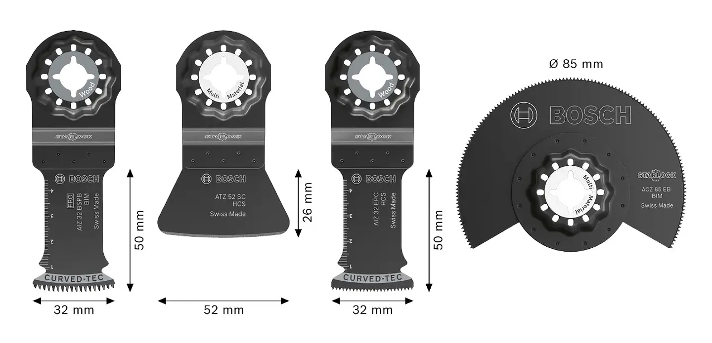 Conjunto de pavimentos e acessórios (4 unids) BOSCH  2