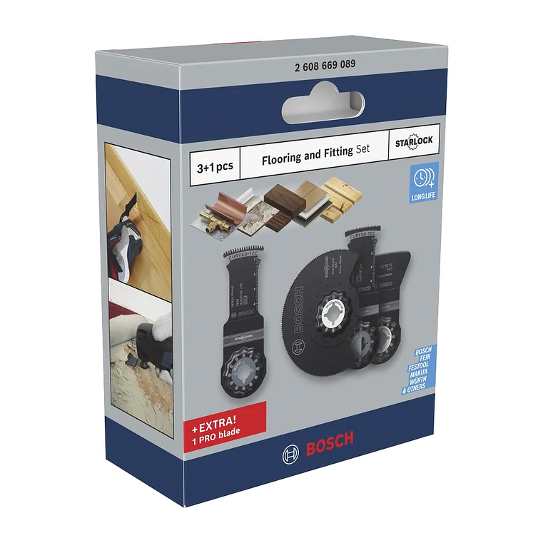 Conjunto de pavimentos e acessórios (4 unids) BOSCH  3