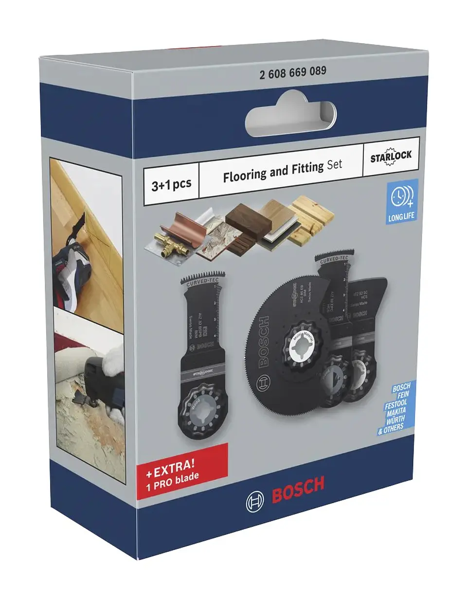 Conjunto de pavimentos e acessórios (4 unids) BOSCH  3