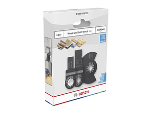 Conjunto de madeira e metal macio (3 unids) BOSCH 