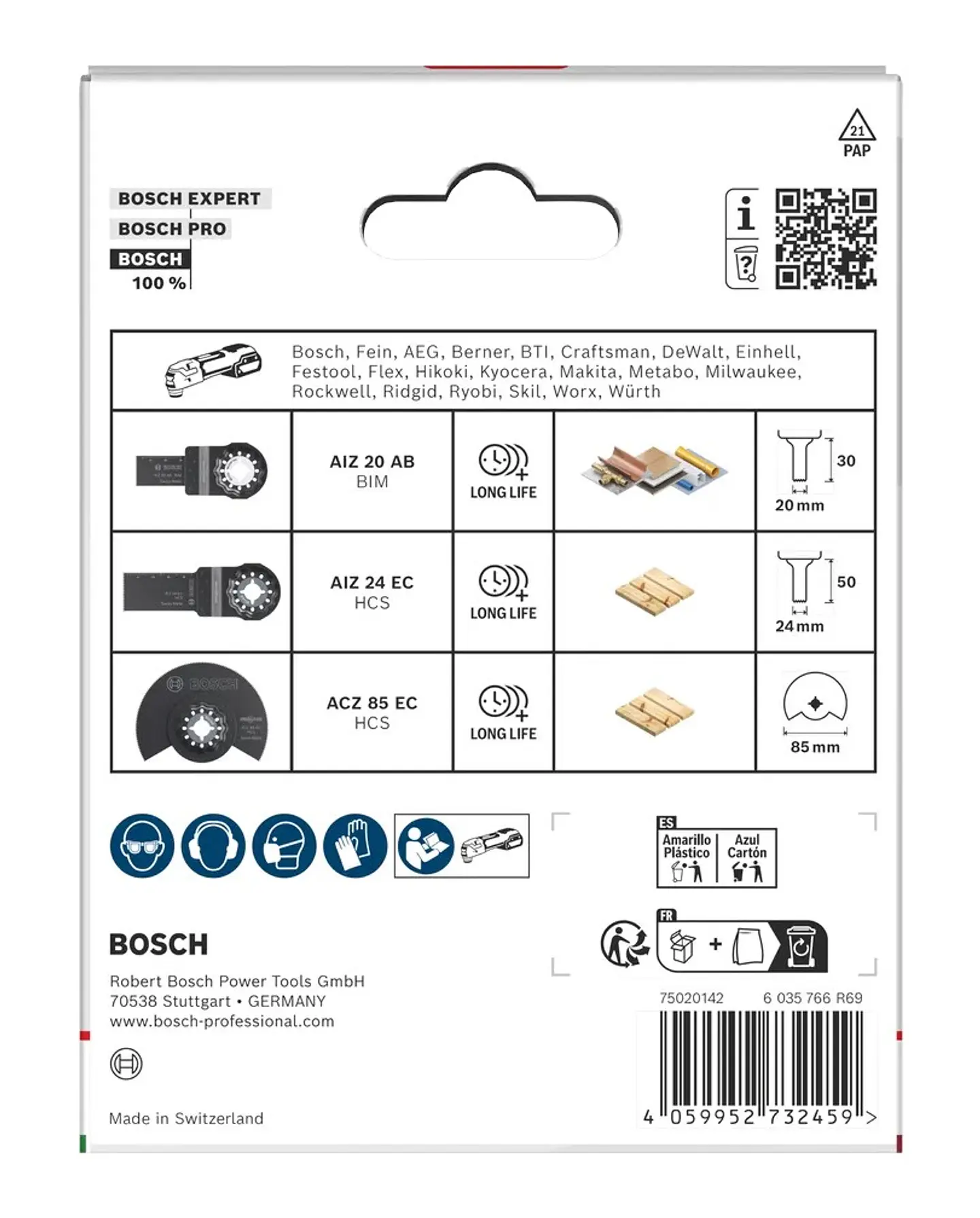 Conjunto de madeira e metal macio (3 unids) BOSCH  4