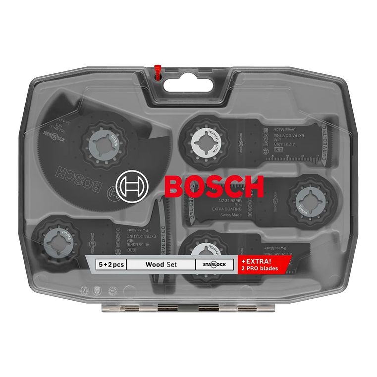 Conjunto para madeira (7 unids) BOSCH  2