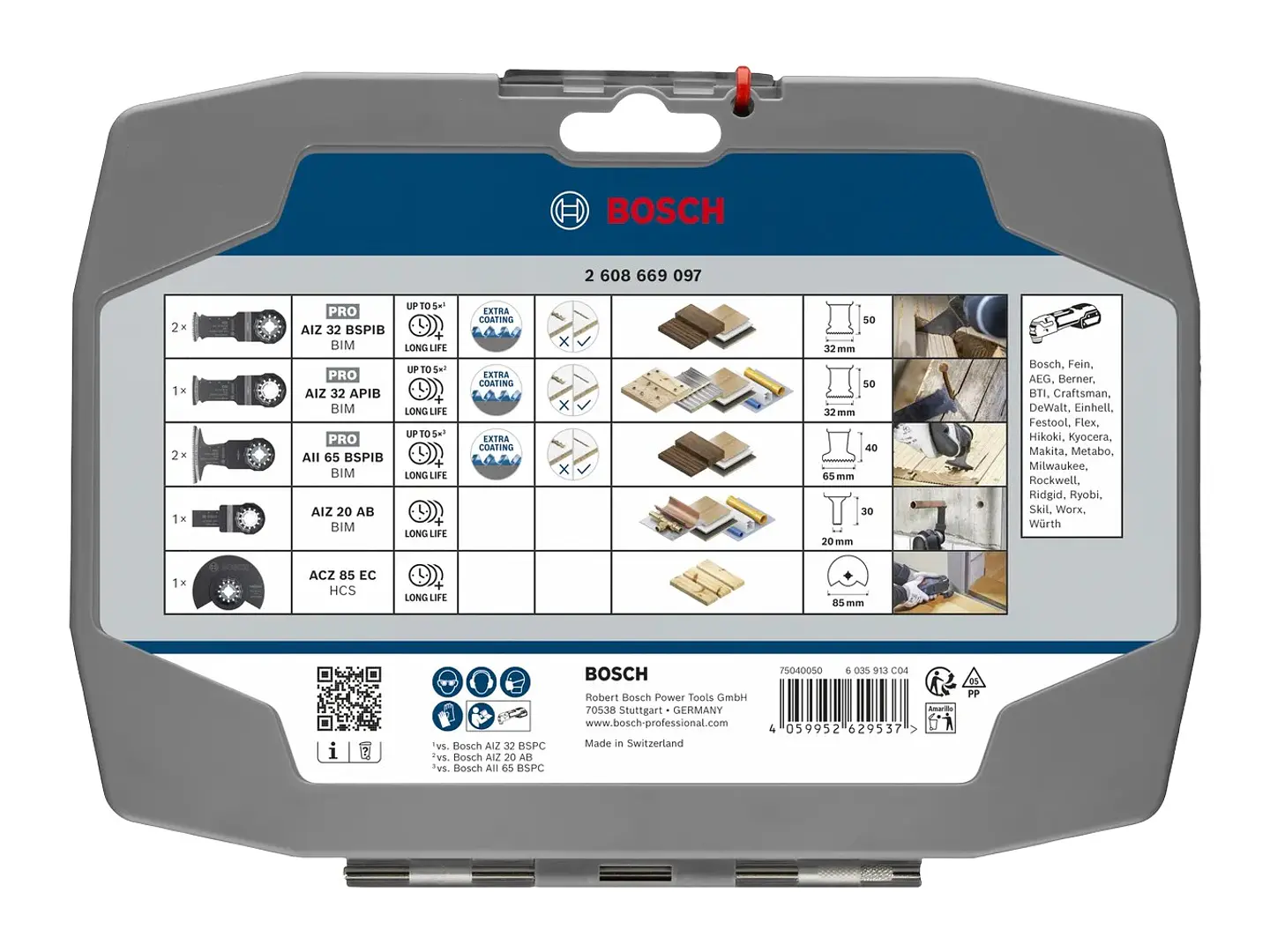 Conjunto para madeira (7 unids) BOSCH  3