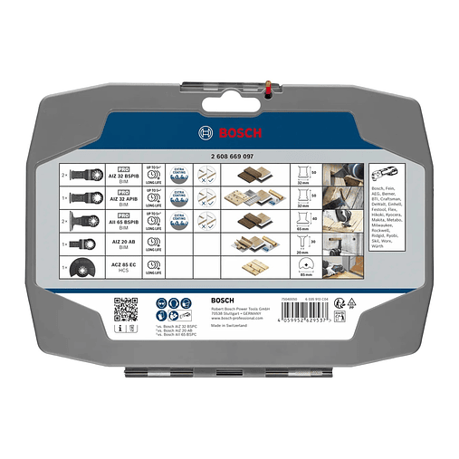 Conjunto para madeira (7 unids) BOSCH  3