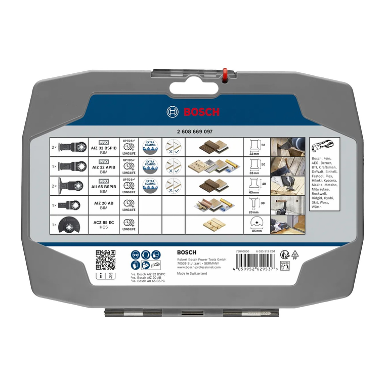Conjunto para madeira (7 unids) BOSCH  3
