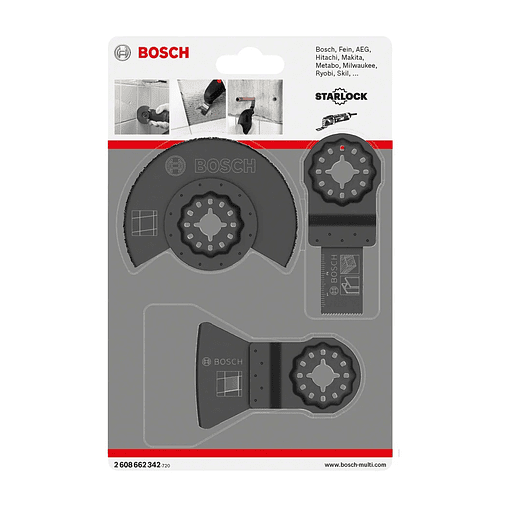 Conjunto básico para azulejo, para multiferramentas, 3 peças BOSCH  2