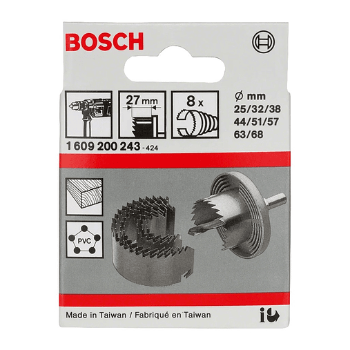 Conjunto de serras craneanas, 8 peças BOSCH  2