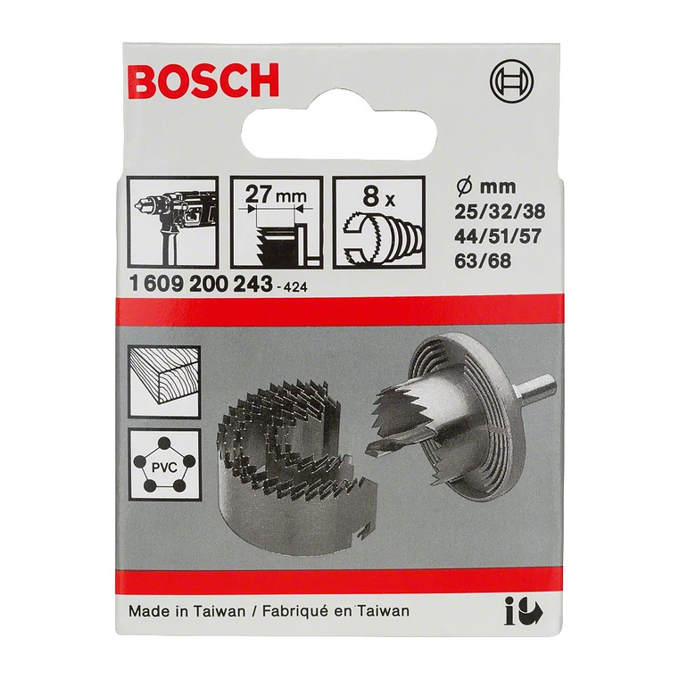 Conjunto de serras craneanas, 8 peças BOSCH  2