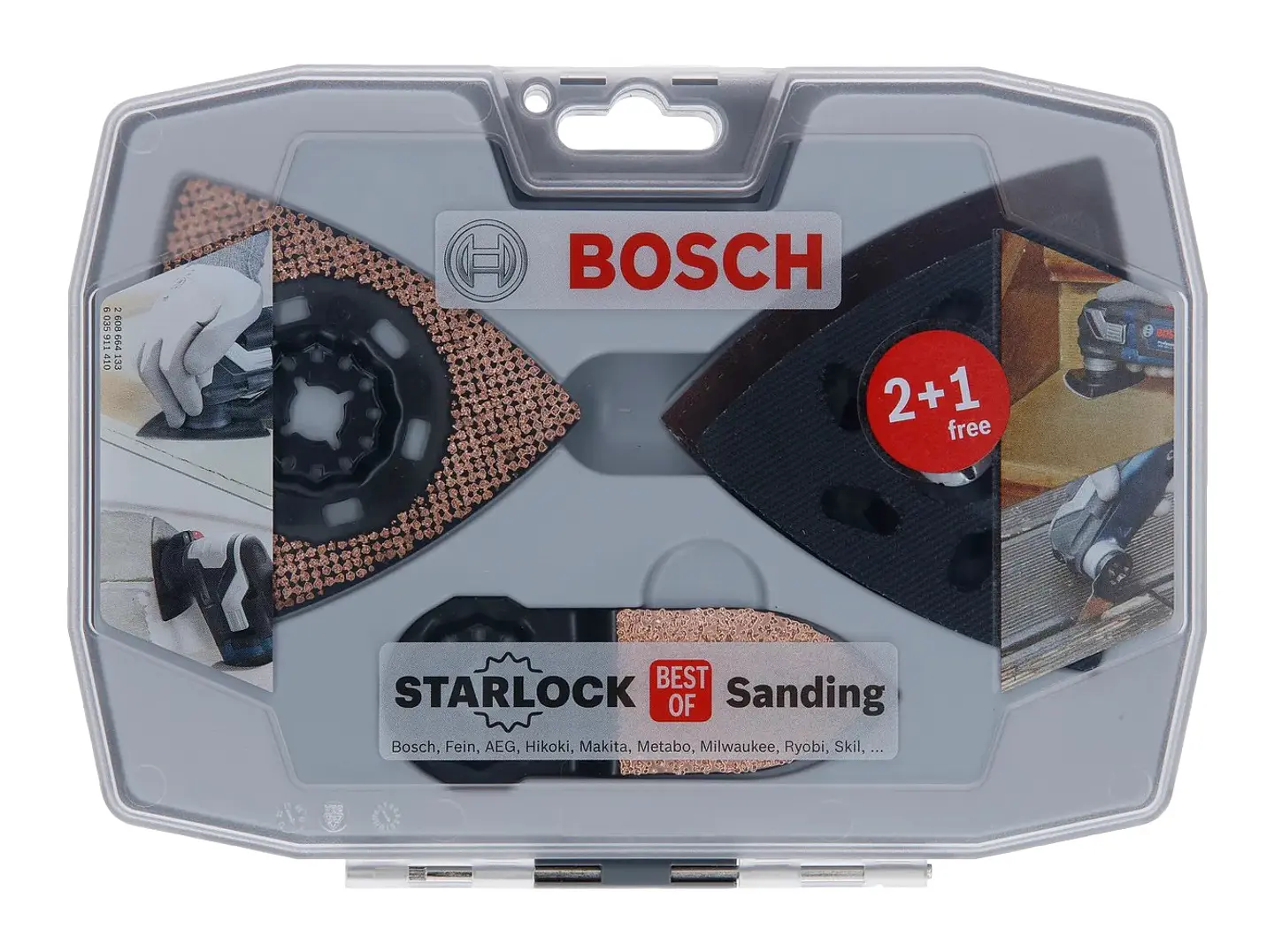 Conjunto Starlock Best of Sanding, 6 peças BOSCH  1