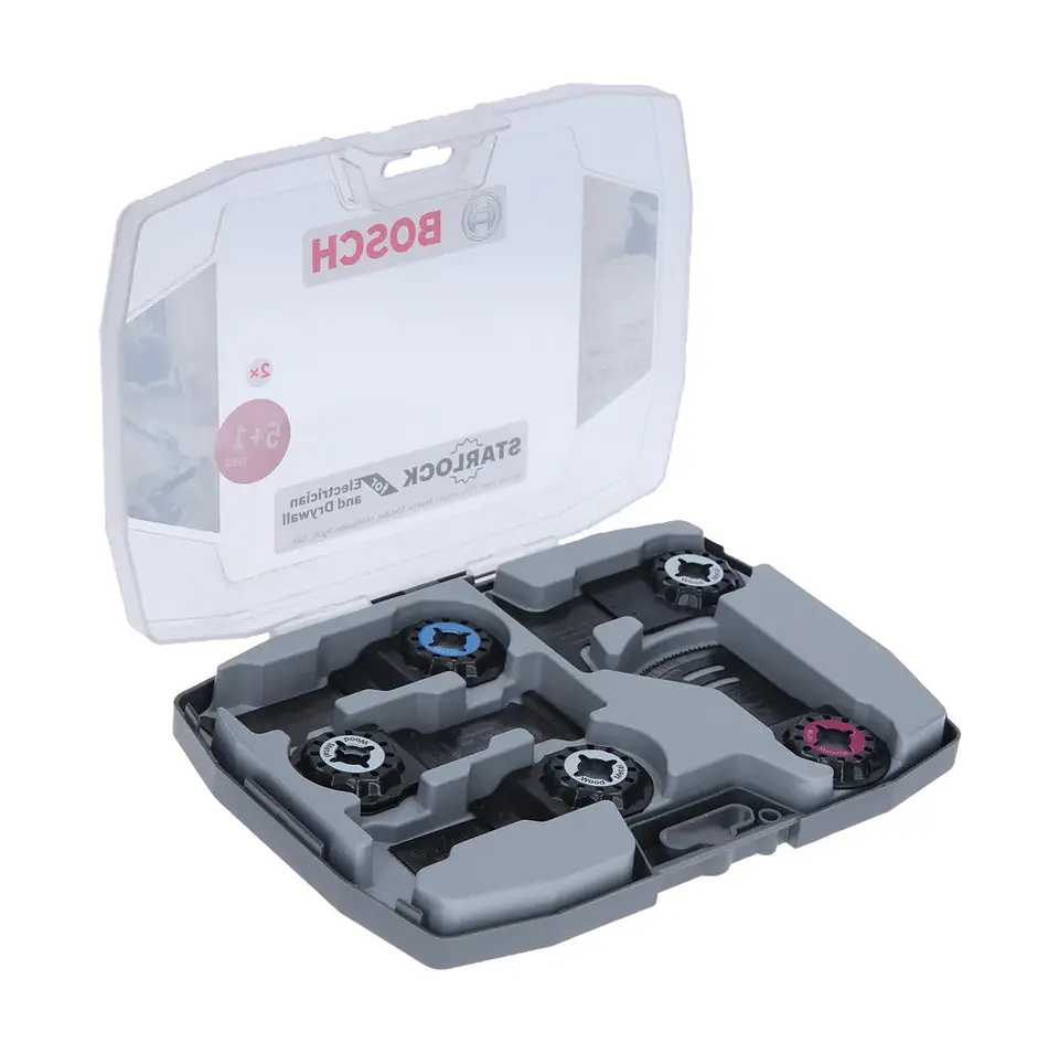 Conjunto para eletricista e trabalhos em cartão-gesso, para multiferramentas, 6 peças BOSCH  1