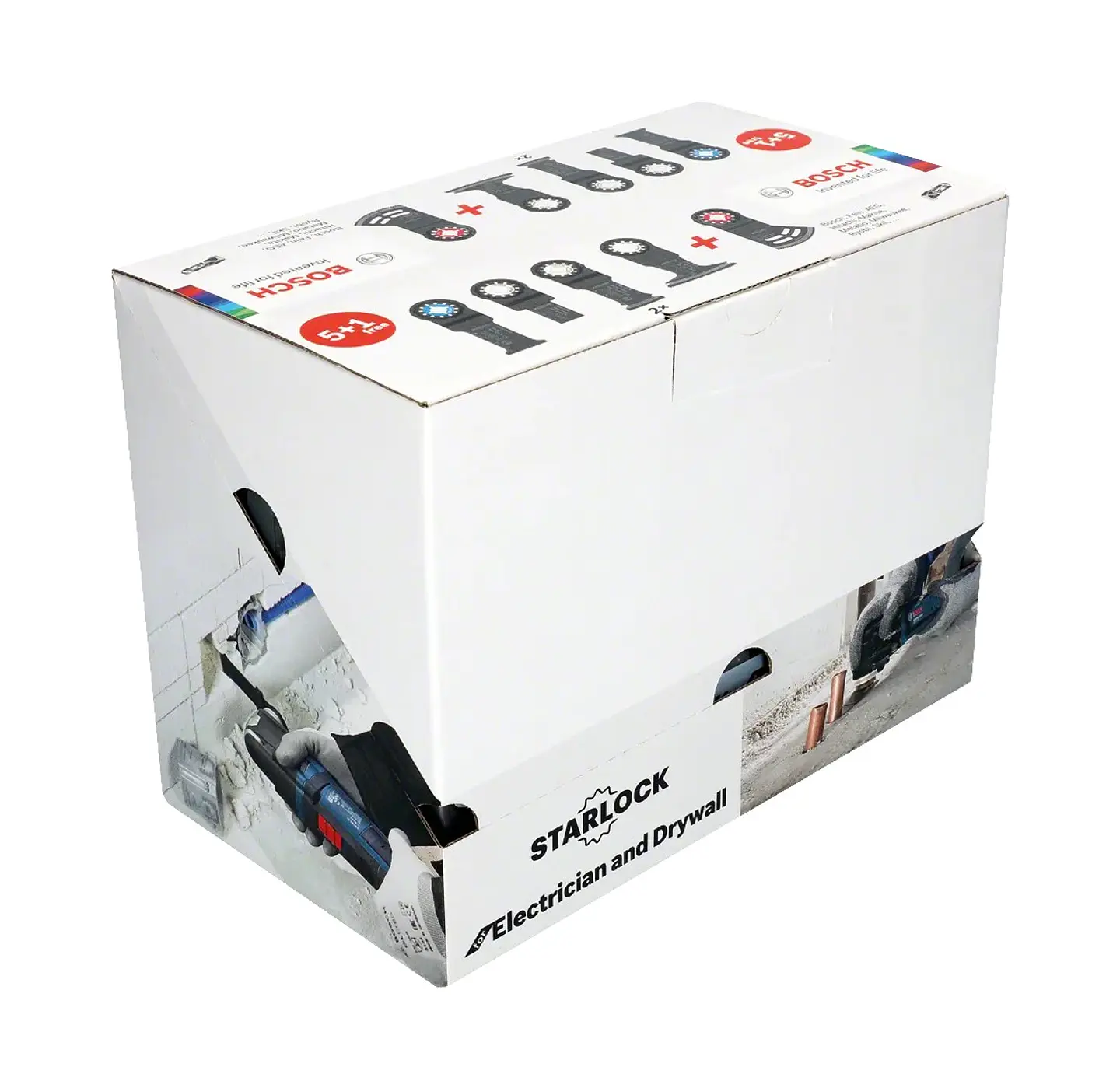 Conjunto para eletricista e trabalhos em cartão-gesso, para multiferramentas, 6 peças BOSCH  2