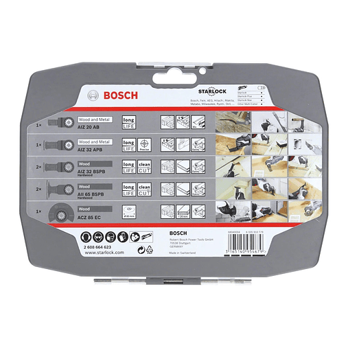 Conjunto para madeira, para multiferramentas, 7 peças BOSCH  3