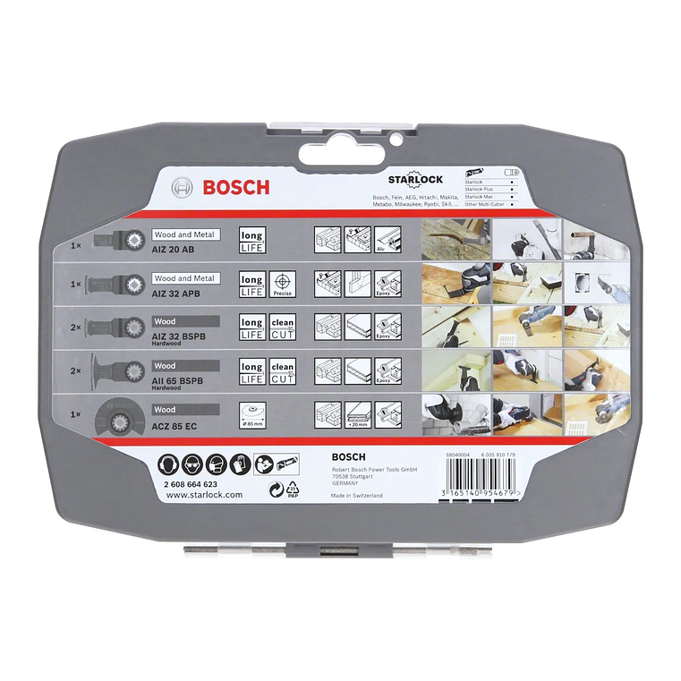 Conjunto para madeira, para multiferramentas, 7 peças BOSCH  3