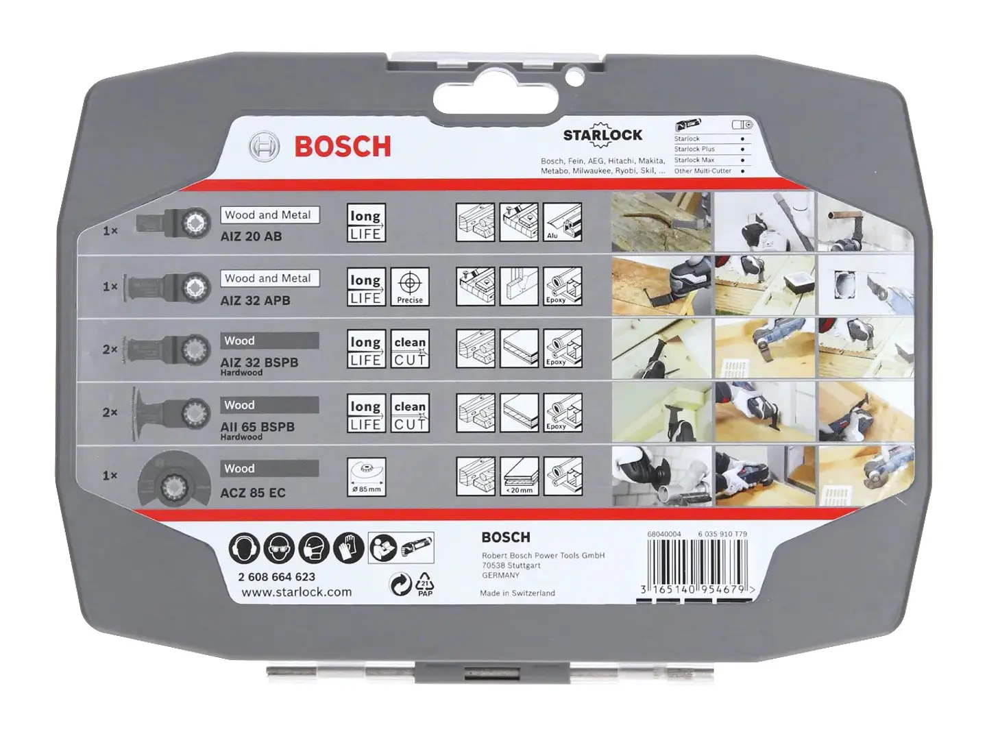 Conjunto para madeira, para multiferramentas, 7 peças BOSCH  3