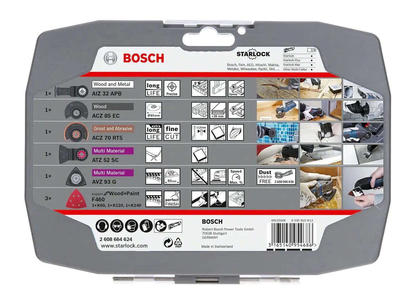 Conjunto para renovação, para multiferramentas, 8 peças BOSCH  3