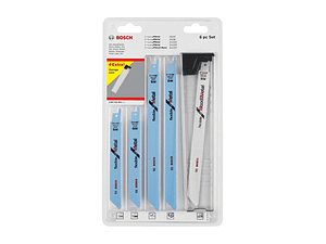 Conj, de lâminas de serra sabre, madeira e metal, 6 peças BOSCH 