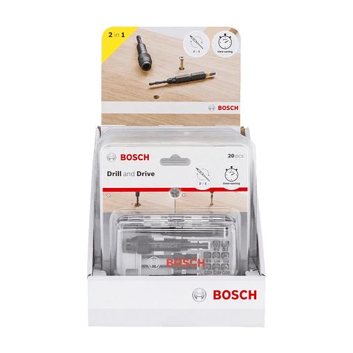Conjunto de pontas de aparafusadora e brocas para metal em HSS Extra Hard, 20 unidades BOSCH  2